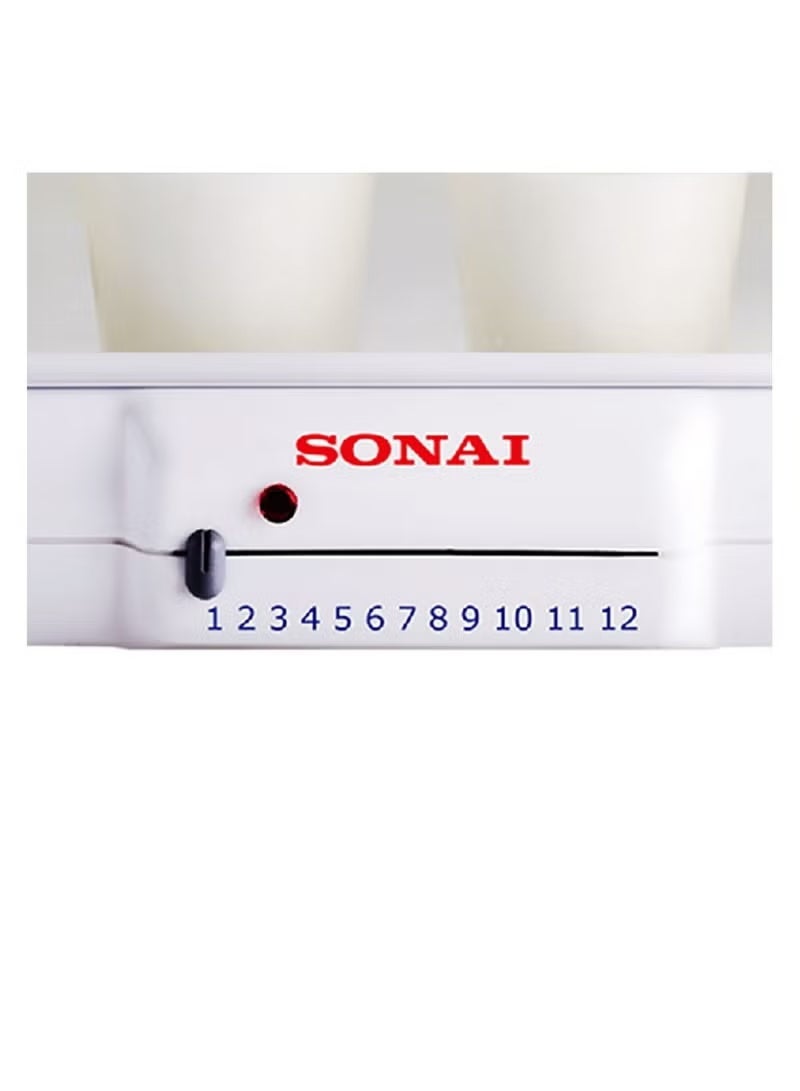 Sonai Yogurt Maker with 8 Glass Jars, 220-240V, Model MAR-1008 - White - Image 2